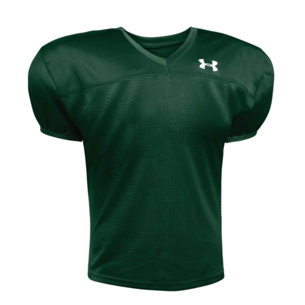 Youth M Under Armour Green Mesh Football Jersey